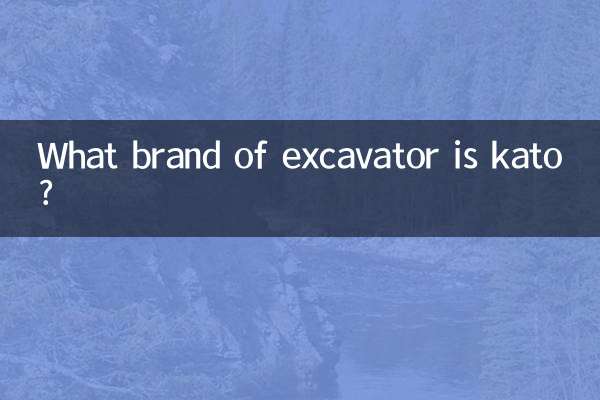 Che marca di escavatore è Kato?