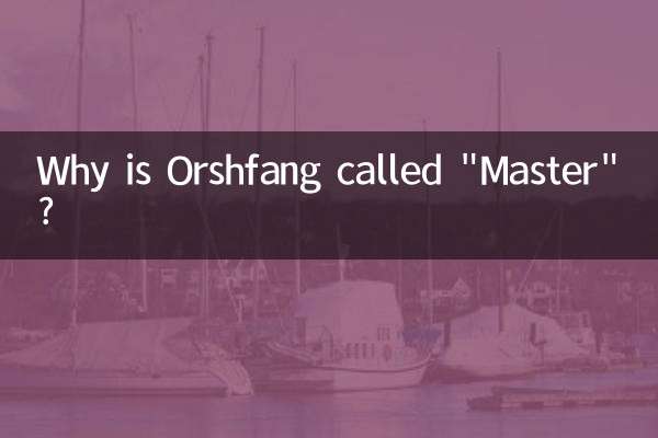 Pourquoi Orshfang est-il appelé « Maître » ?