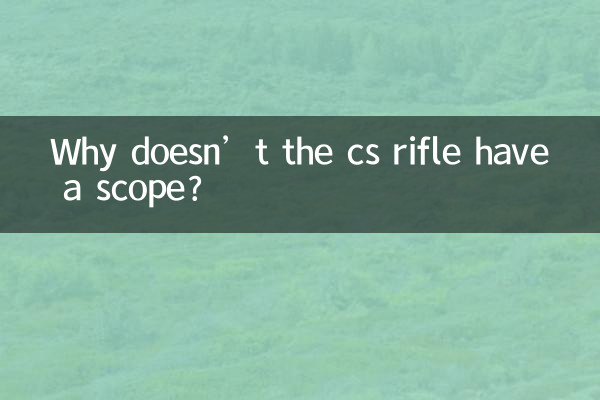¿Por qué el rifle cs no tiene mira telescópica?