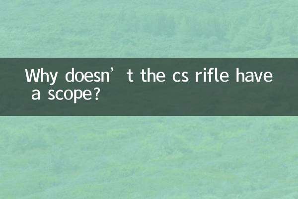 なぜCSライフルにはスコープがないのですか?