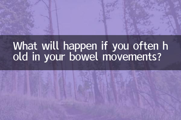 Что произойдет, если вы будете часто сдерживать дефекацию?
