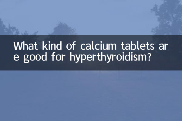 甲状腺機能亢進症にはどのようなカルシウム錠剤が適していますか?
