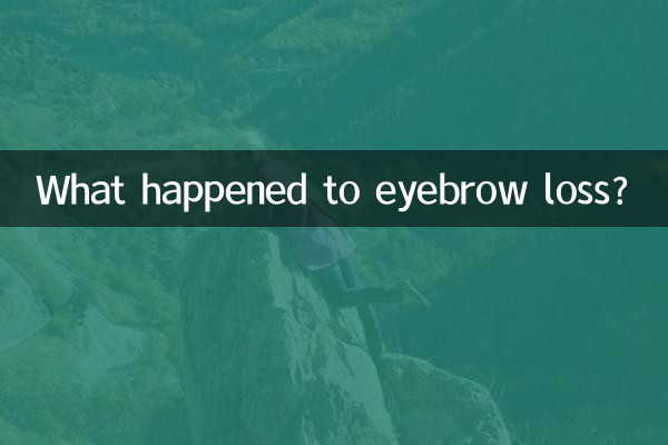 आइब्रो लॉस का क्या हुआ?