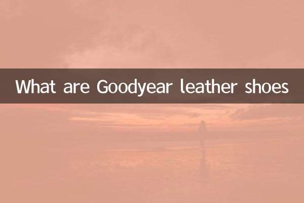 Was sind Goodyear-Lederschuhe?