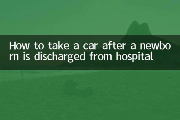 Cómo coger un coche después del alta hospitalaria de un recién nacido