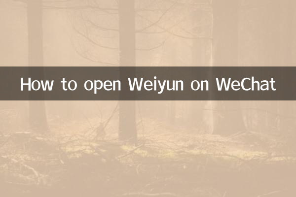 WeChat पर Weiyun कैसे खोलें