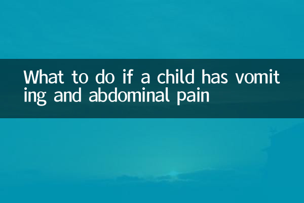Was tun, wenn ein Kind Erbrechen und Bauchschmerzen hat?