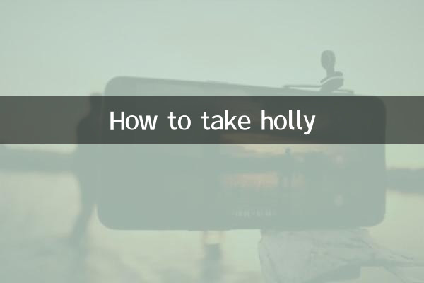 홀리 복용 방법
