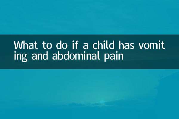 Was tun, wenn ein Kind Erbrechen und Bauchschmerzen hat?
