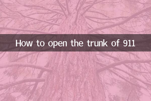 So öffnen Sie den Kofferraum des 911