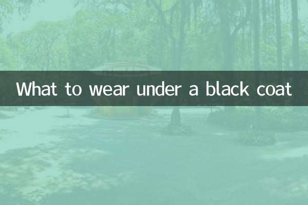 黒いコートの下に着るもの