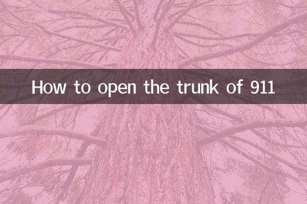 911のトランクの開け方