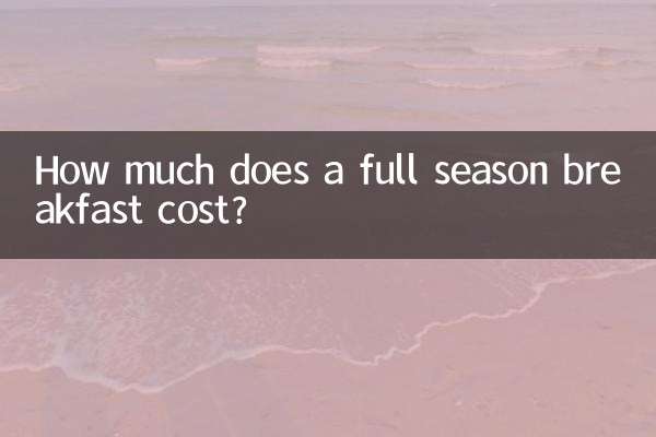 Quanto custa um café da manhã de temporada completa?