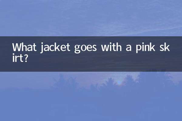 गुलाबी स्कर्ट के साथ कौन सी जैकेट अच्छी लगती है?