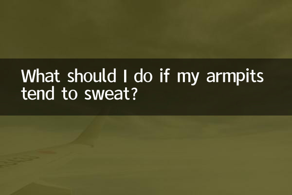 Cosa devo fare se le mie ascelle tendono a sudare?
