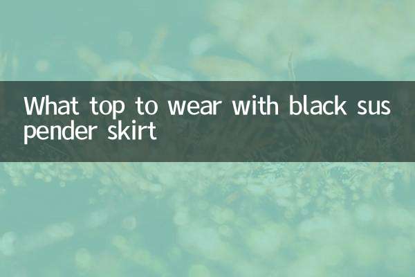 What top to wear with black suspender skirt
