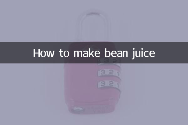 Come preparare il succo di fagioli