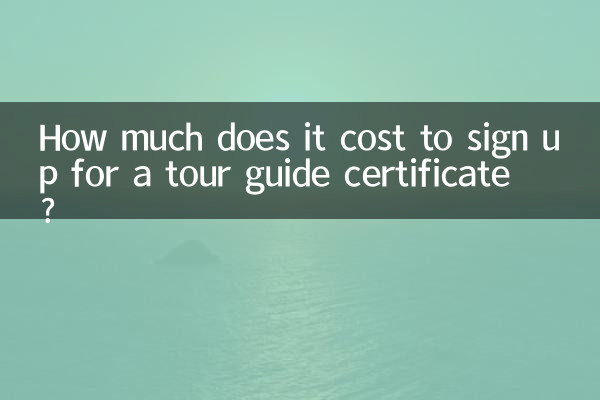 导游证报名多少钱