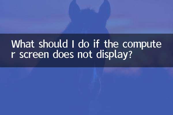 Was soll ich tun, wenn der Computerbildschirm nicht angezeigt wird?