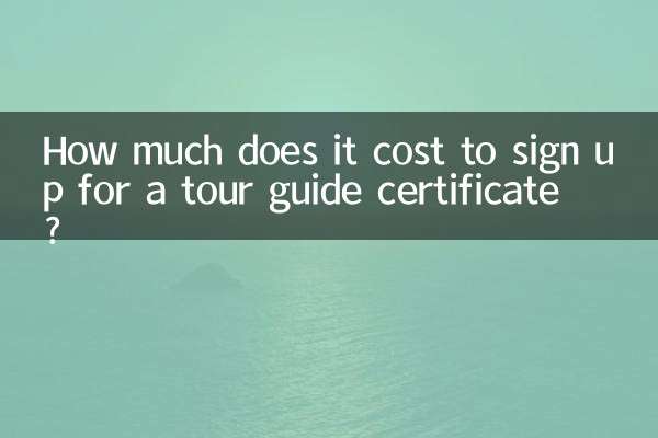 导游证报名多少钱