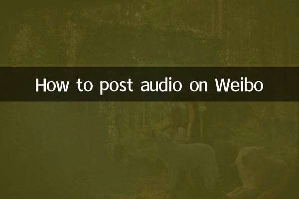 Como postar áudio no Weibo