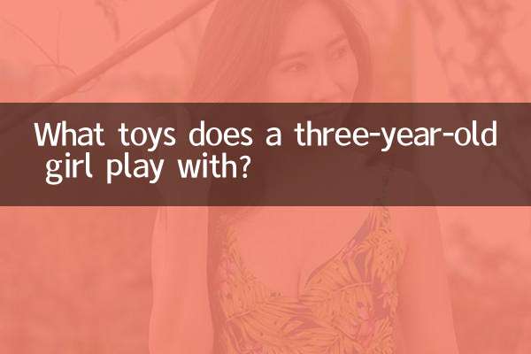 Какими игрушками играет трехлетняя девочка?