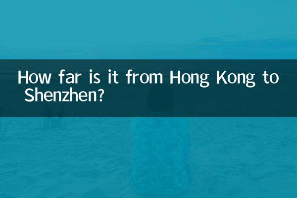 Wie weit ist es von Hongkong nach Shenzhen?