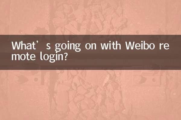 ما الذي يحدث مع تسجيل الدخول عن بعد إلى Weibo؟