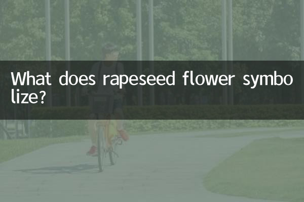 O que a flor de colza simboliza?