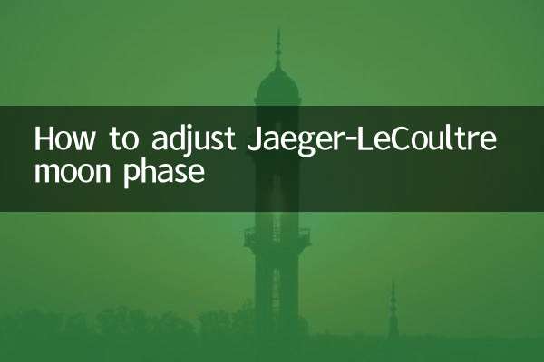 Cómo ajustar la fase lunar de Jaeger-LeCoultre