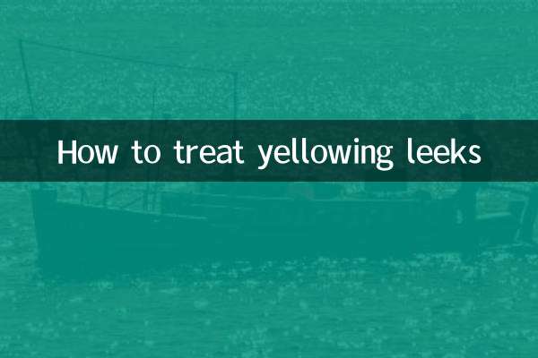 How to treat yellowing leeks