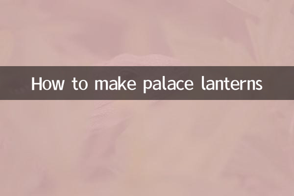 Come realizzare le lanterne del palazzo