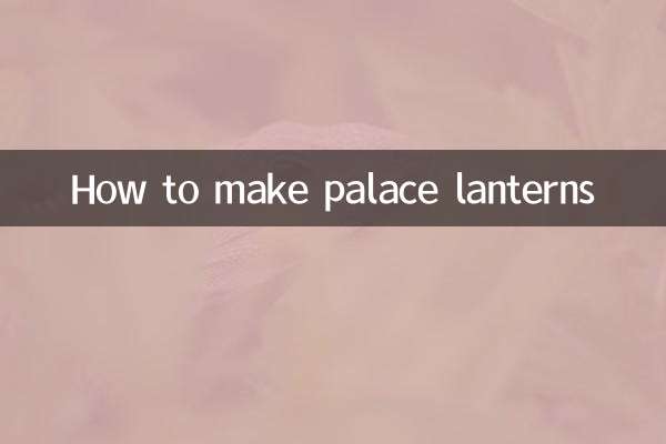 Come realizzare le lanterne del palazzo