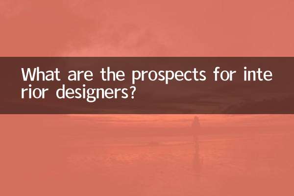 인테리어 디자이너의 전망은 어떻습니까?