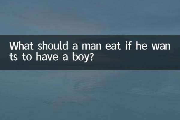 O que um homem deve comer se quiser ter um menino?