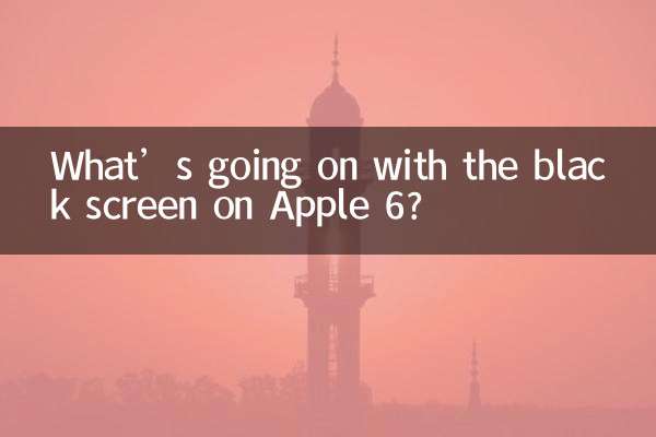 O que está acontecendo com a tela preta do Apple 6?