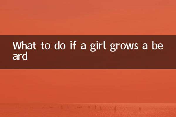 What to do if a girl grows a beard