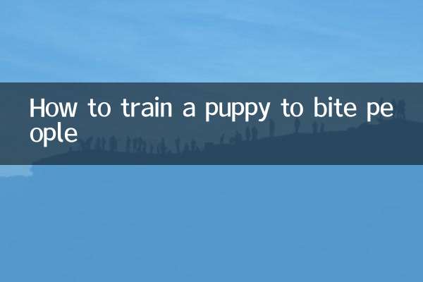 Come addestrare un cucciolo a mordere le persone