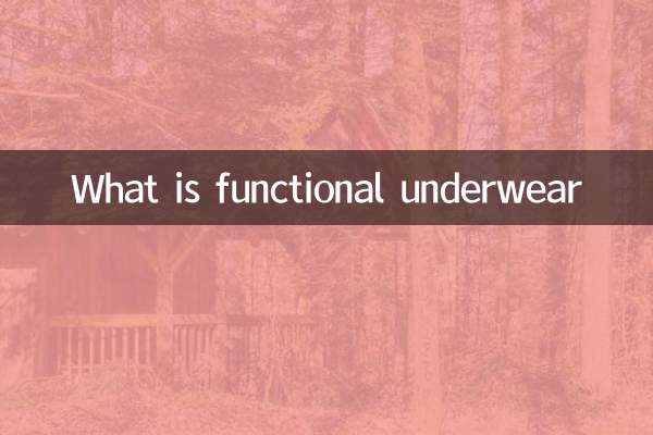 ¿Qué es la ropa interior funcional?