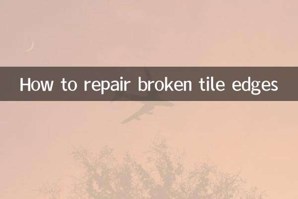 How to repair broken tile edges
