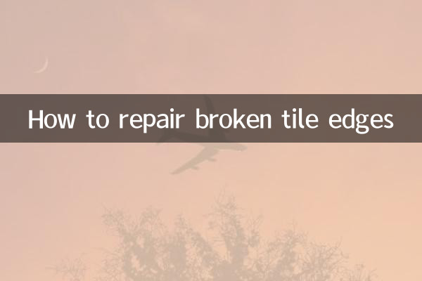How to repair broken tile edges