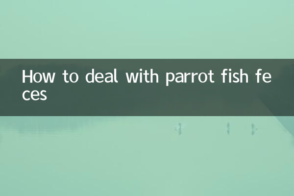 鸚鵡魚糞便怎麼處理