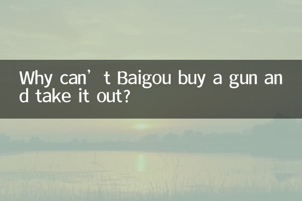 Pourquoi Baigou ne peut-il pas acheter une arme à feu et la sortir ?