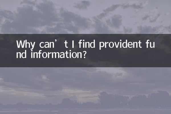 Perché non riesco a trovare informazioni sui fondi di previdenza?