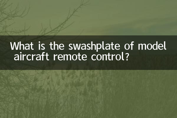 Qu'est-ce que le plateau cyclique d'une télécommande d'aéromodélisme ?