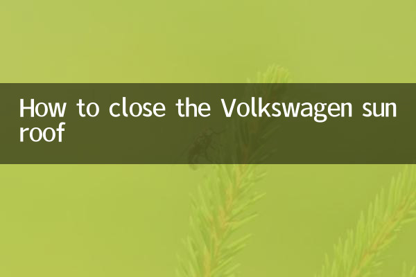Come chiudere il tetto apribile Volkswagen