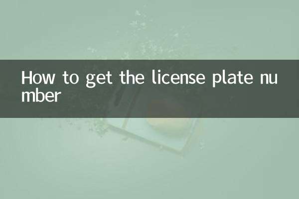 How to get the license plate number