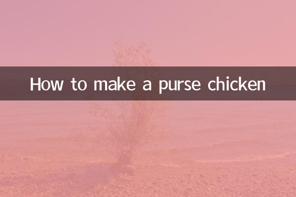 Como fazer uma bolsa de frango