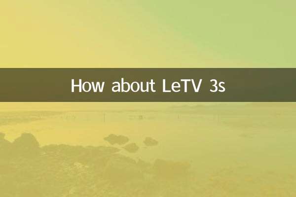 Que diriez-vous de Letv 3s