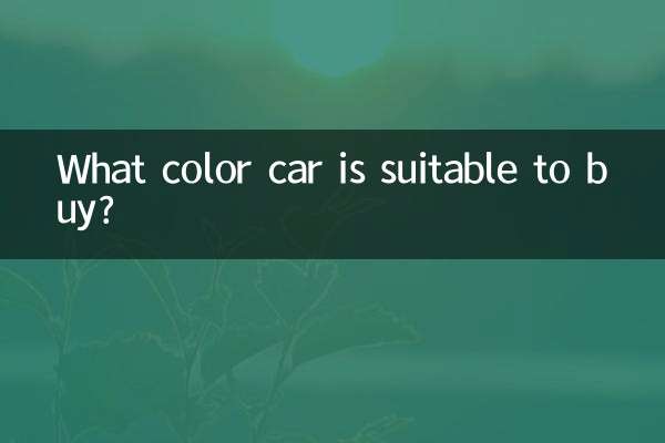Qual cor de carro é adequada para comprar?